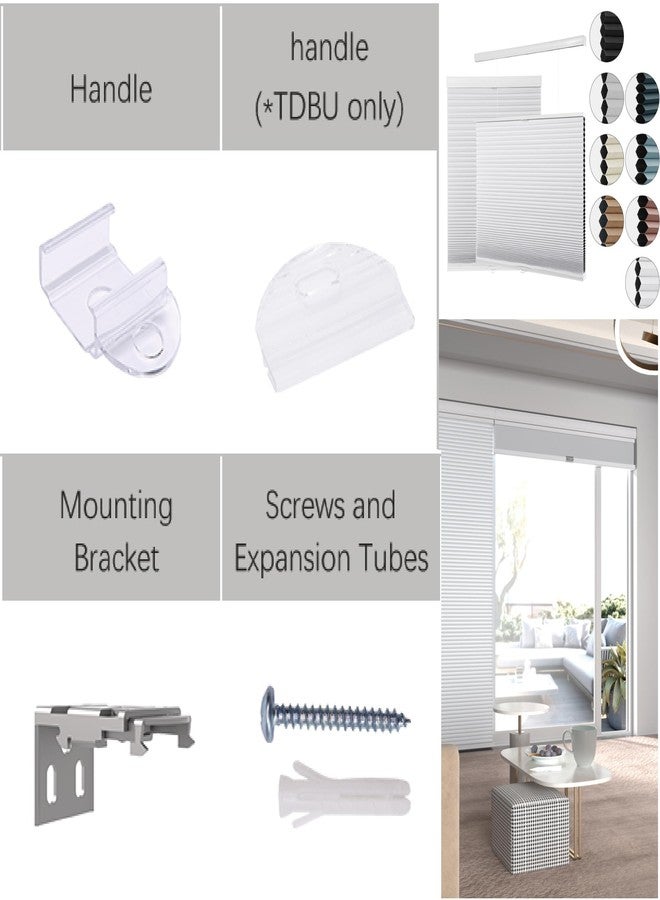 MYshade Cordless Top Down Bottom Up Cellular Shades Accessories Mounting Brackets Window Shades Replacement Fittings Window Treatment Repair Kit - Image 2